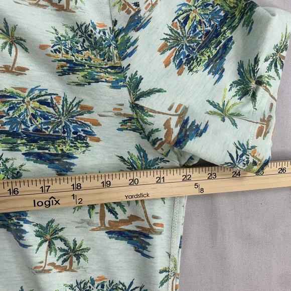 Tommy Bahama Shirt Mens Large Green Blue Floral Polo - Picture 7 of 7